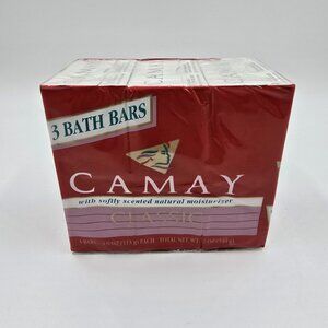 Camay Soap Pink Classic Softly Scented 3 Individually Boxed Bath Bars
